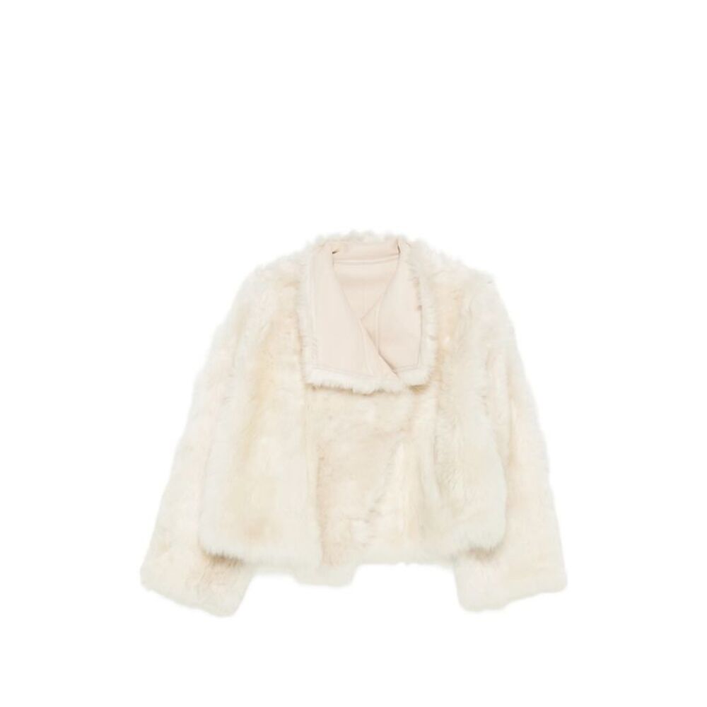 Yves Salomon Neutrals Jackets - Faux Fur & Shearling Jackets Women Women